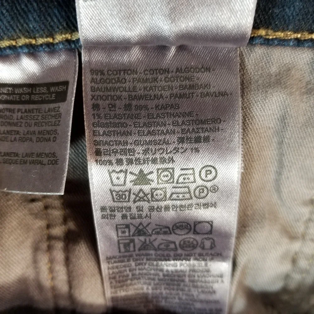Levi's 505 jeans men's 38 x 34 regular fit straight blue denim pants